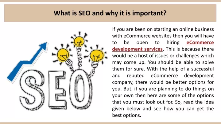 PPT - What is SEO and why it is important PowerPoint Presentation, free ...