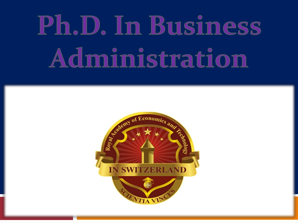 PPT - Ph.D. In Business Administration PowerPoint Presentation, Free ...