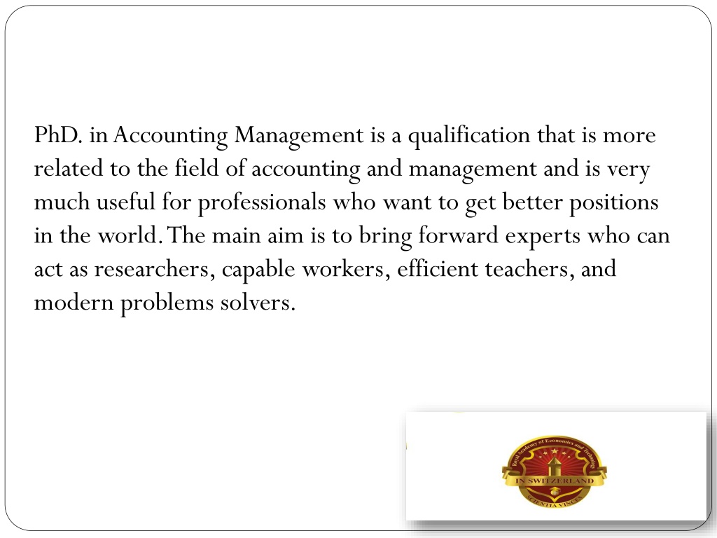 qualification for phd in accounting