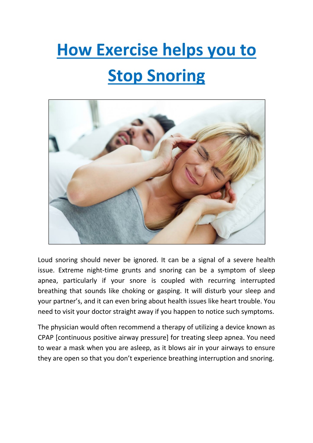 ppt-how-exercise-helps-you-to-stop-snoring-powerpoint-presentation