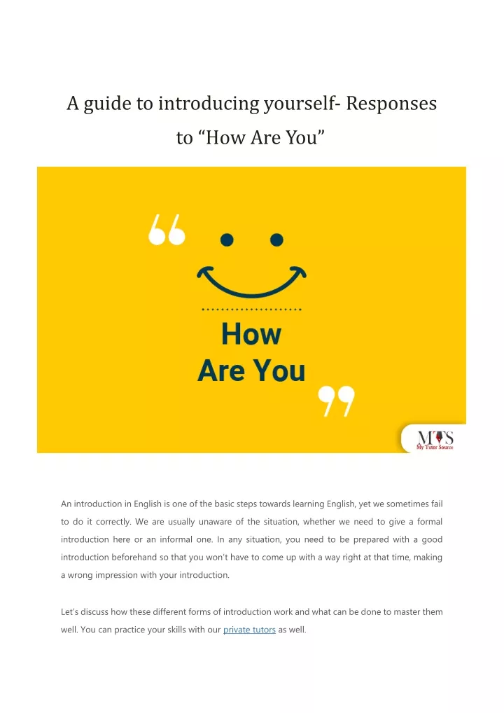 PPT A Guide To Introducing Yourself PowerPoint Presentation Free   A Guide To Introducing Yourself Responses N 