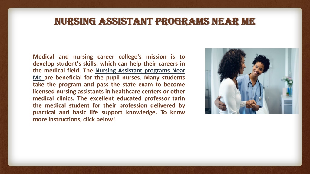 PPT Nursing Assistant Programs Near Me PowerPoint Presentation Free   Nursing Assistant Programs Near Me L 