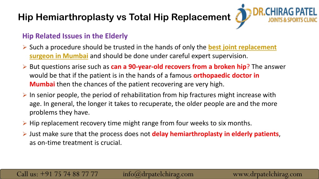 Ppt Hip Hemiarthroplasty Vs Total Hip Replacement Indications Powerpoint Presentation Id