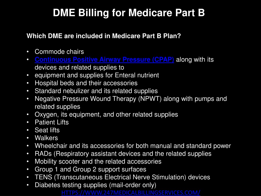 medicare dme assignment