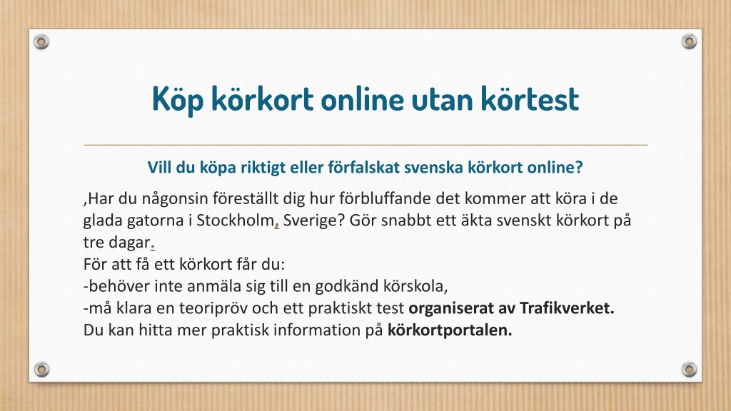 PPT - Köpa Svenska Dokument - Köpa Riktiga Svenska Dokument Online ...