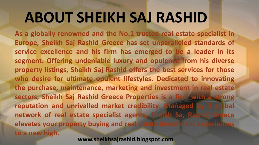 PPT - Sheikh Saj Rashid Greece Firm - Real Estate Investment PowerPoint ...