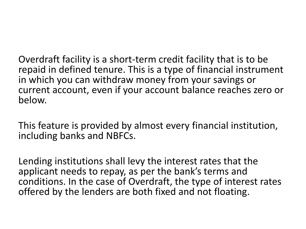 bmo overdraft requirements