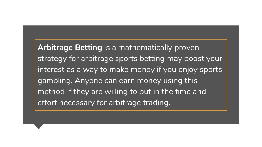 PPT - An Ultimate Guide To Arbitrage Betting PowerPoint Presentation ...