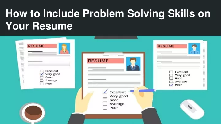 how to word problem solving on a resume
