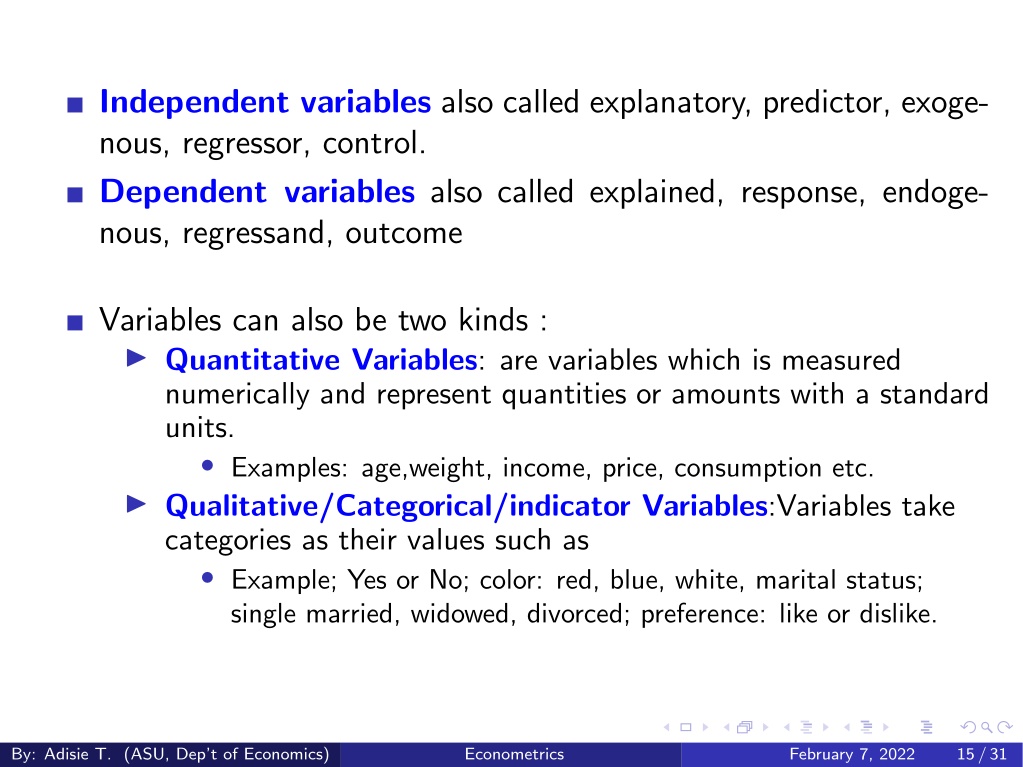 PPT - Econometrics_Ch_1 PowerPoint Presentation, free download - ID ...