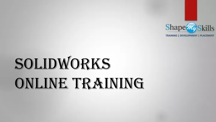 PPT - Best Solidworks Online Training PowerPoint Presentation, Free ...