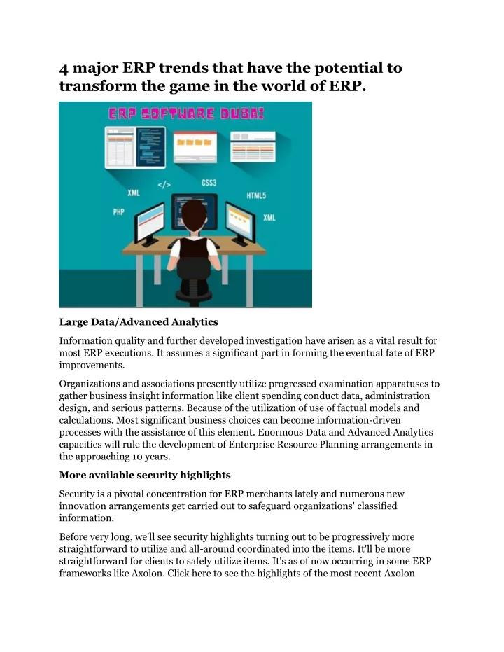 PPT - 4 Major ERP Trends That Have The Potential To Transform The Game ...