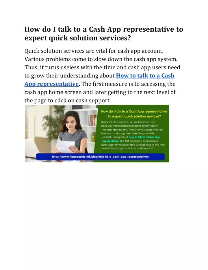 PPT How Do I Talk To A Cash App Representative To Expect Quick 