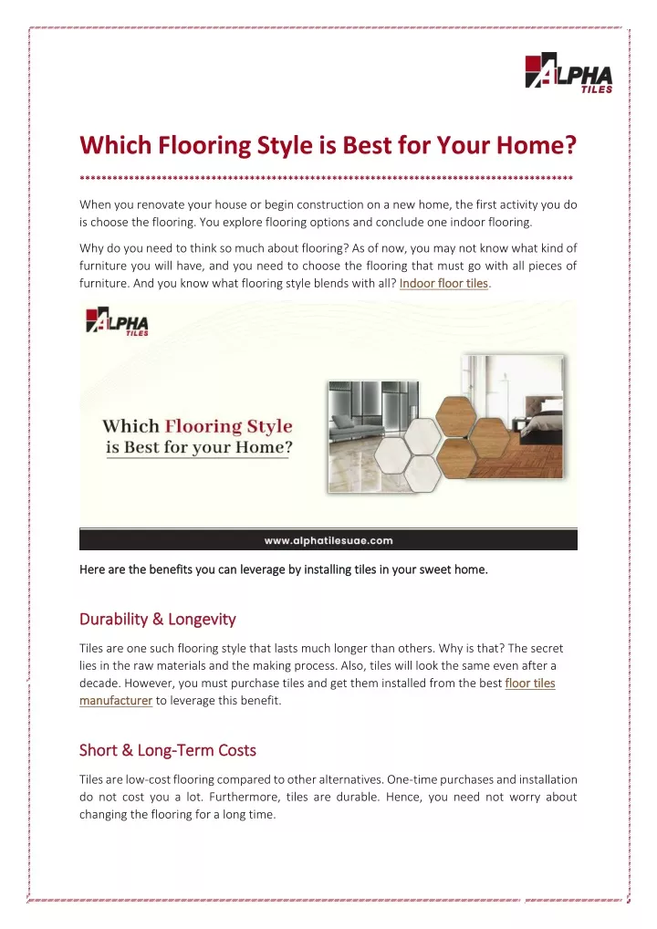PPT - Best Flooring Style for your Home PowerPoint Presentation, free ...