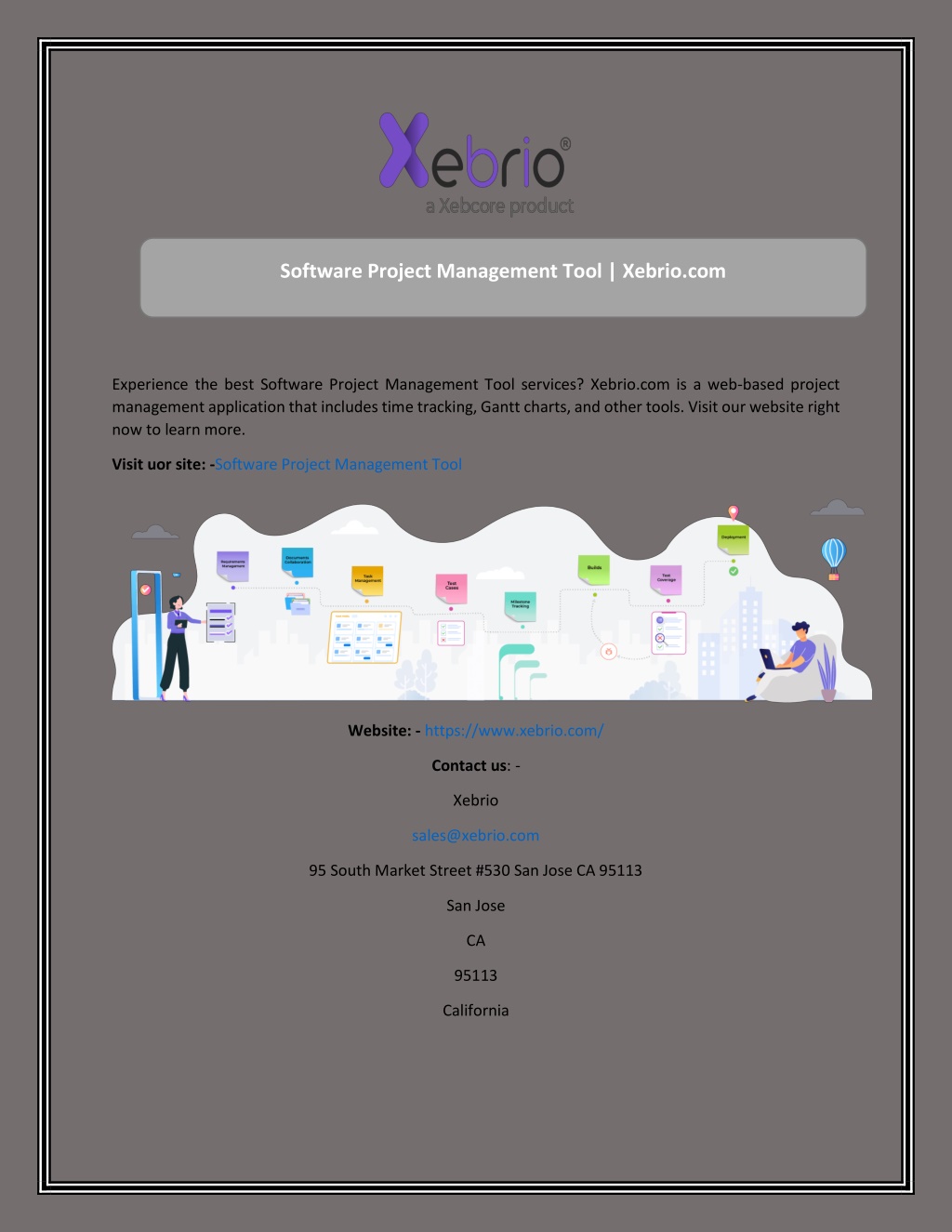 PPT - Software Project Management Tool Xebrio PowerPoint Presentation ...