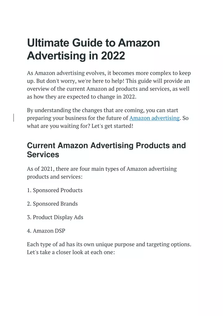 PPT - Ultimate Guide To Amazon Advertising In 2022 PowerPoint ...