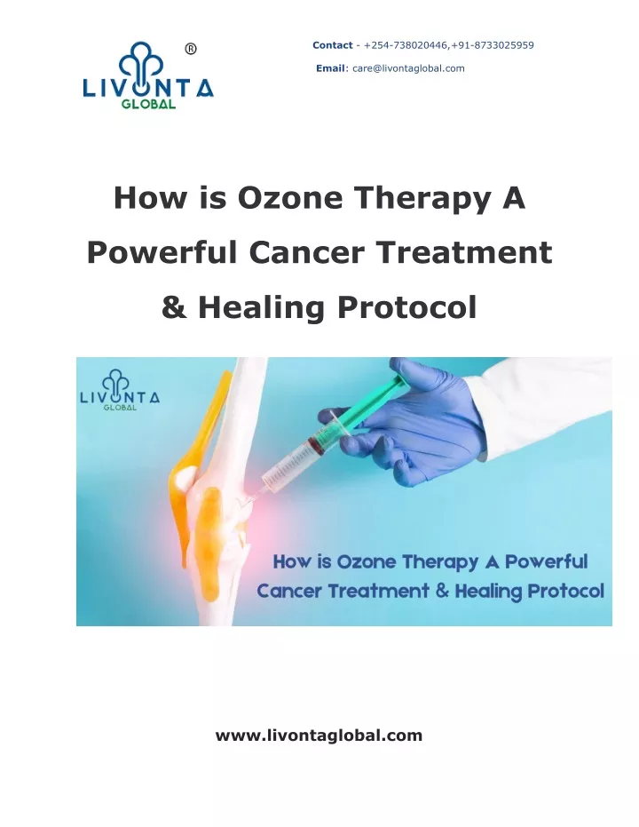 Ppt How Is Ozone Therapy A Powerful Cancer Treatment And Healing