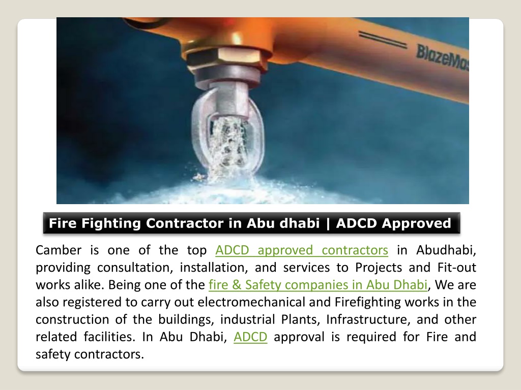 Top Fire Fighting Companies In Abu Dhabi