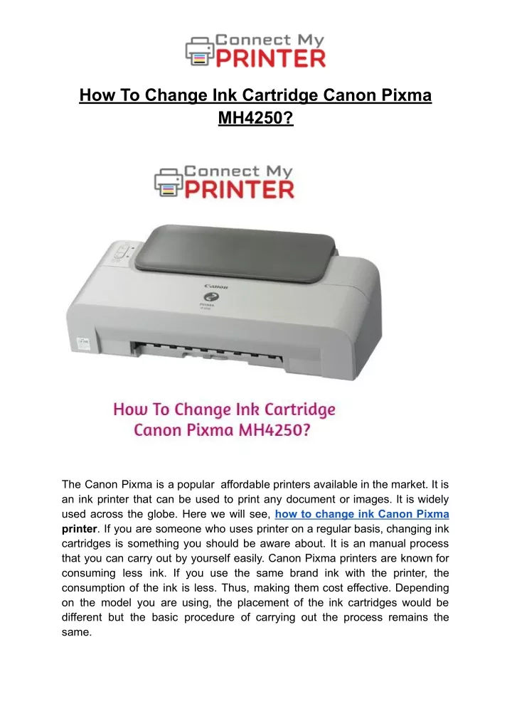 ppt-how-to-change-ink-cartridge-canon-pixma-mh4250-powerpoint