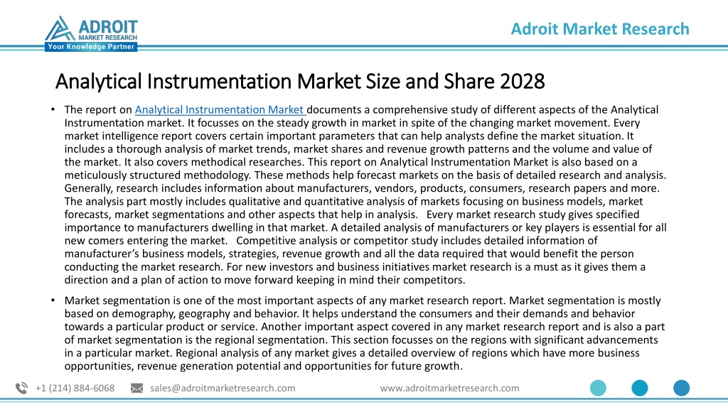 PPT - Analytical Instrumentation market PowerPoint Presentation, free ...