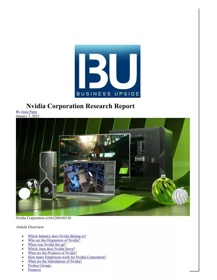 nvidia research report pdf