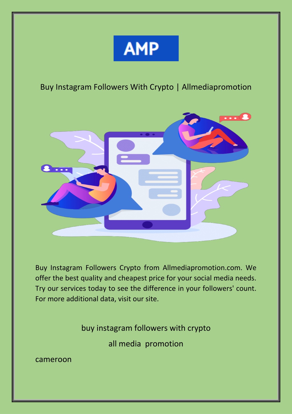 buy followers with crypto