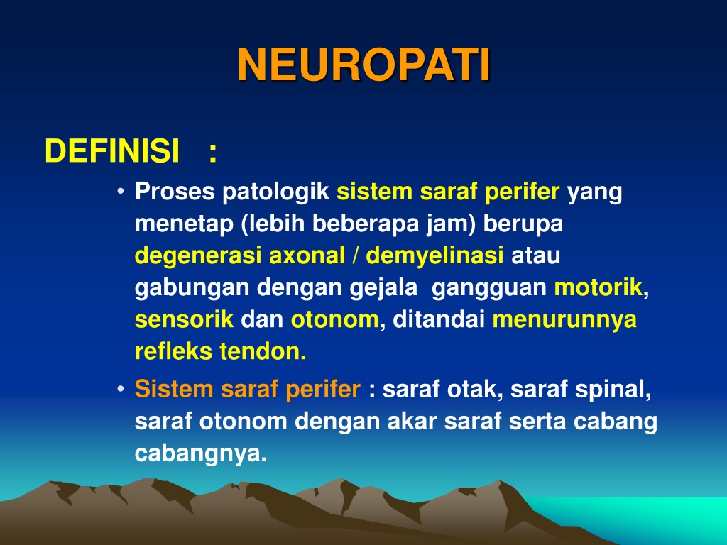 PPT - NEUROPATI PowerPoint Presentation, free download - ID:11410884