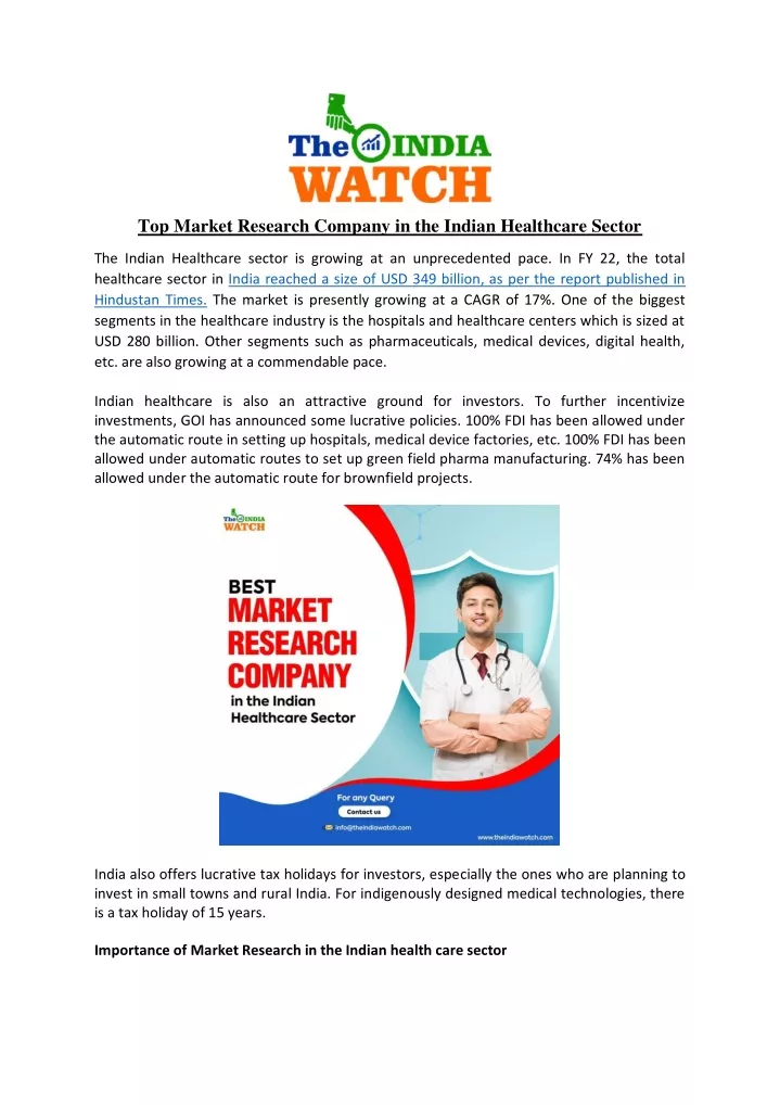 ppt-top-market-research-company-in-the-indian-healthcare-sector