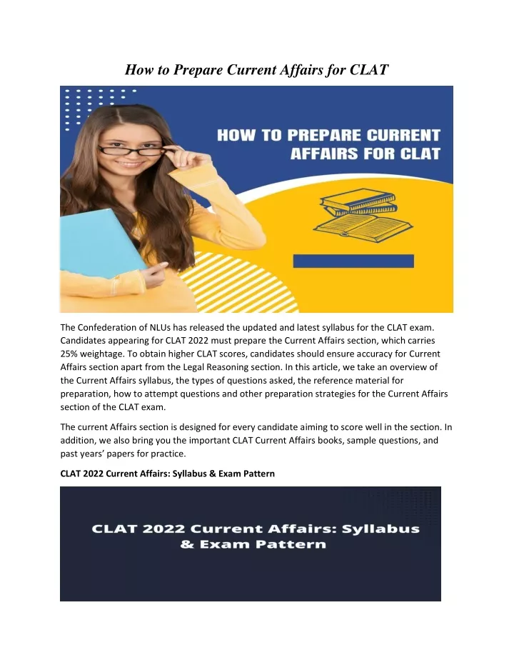 Ppt How To Prepare Current Affairs For Clat Powerpoint Presentation Free Download Id11412278 6835