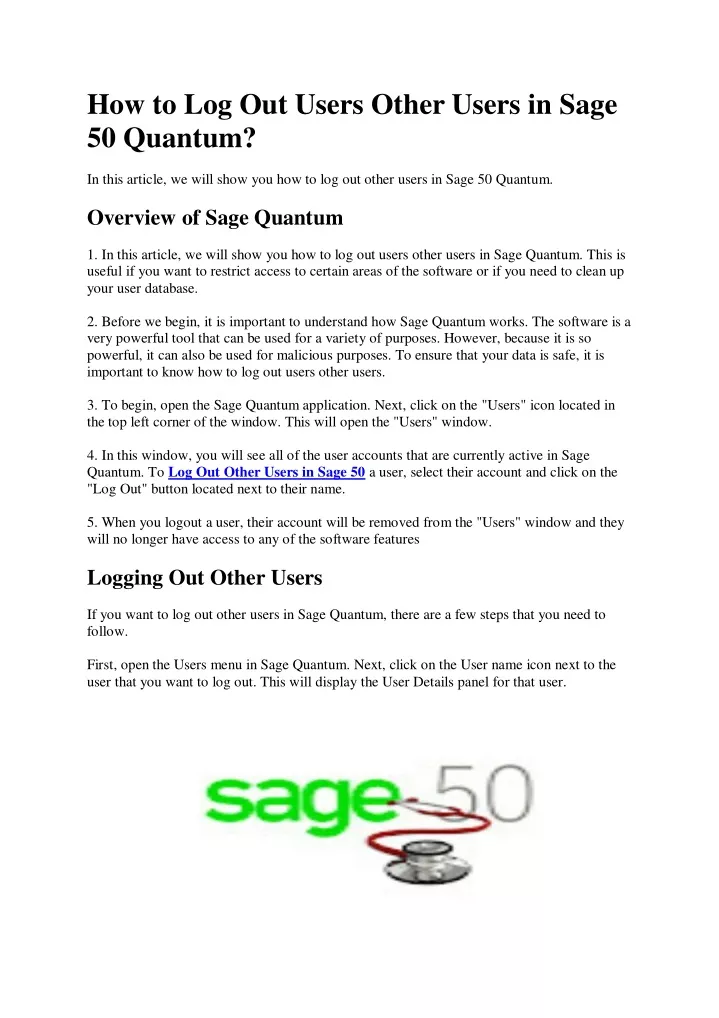 ppt-how-to-log-out-users-other-users-in-sage-50-quantum-powerpoint