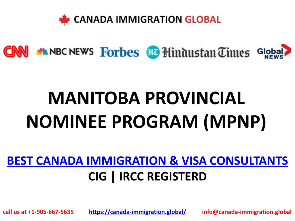 Ppt Manitoba Provincial Nominee Program Mpnp Canada Immigration Global Powerpoint 3316