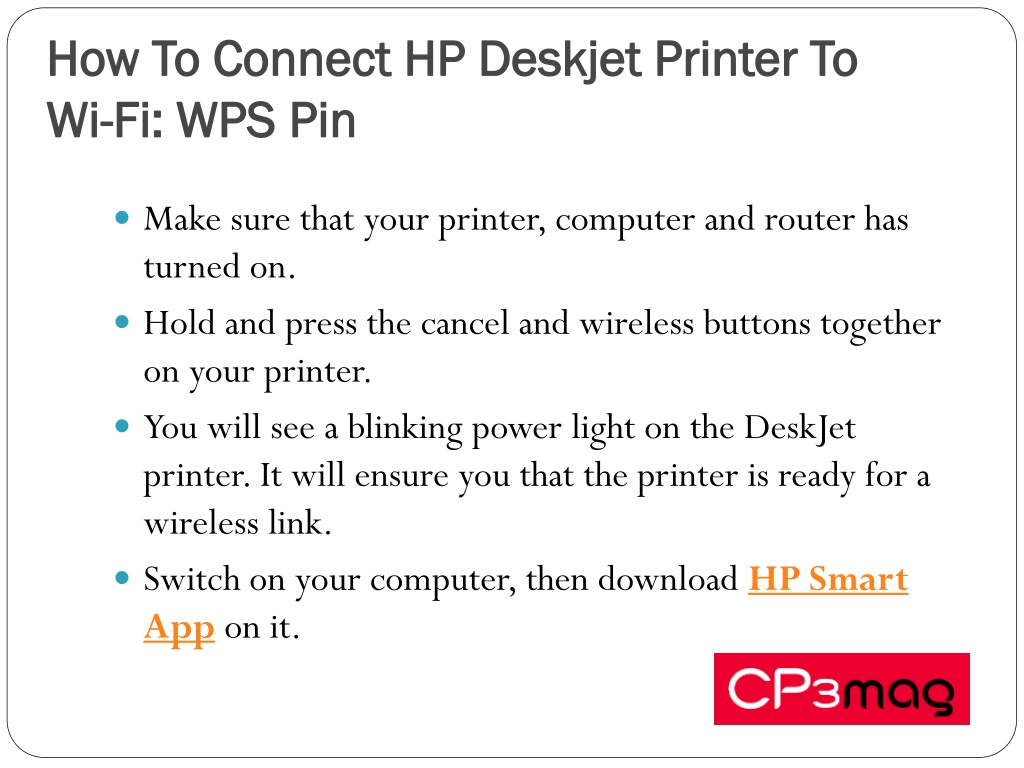 PPT How To Connect HP Deskjet Printer To WiFi PowerPoint Presentation