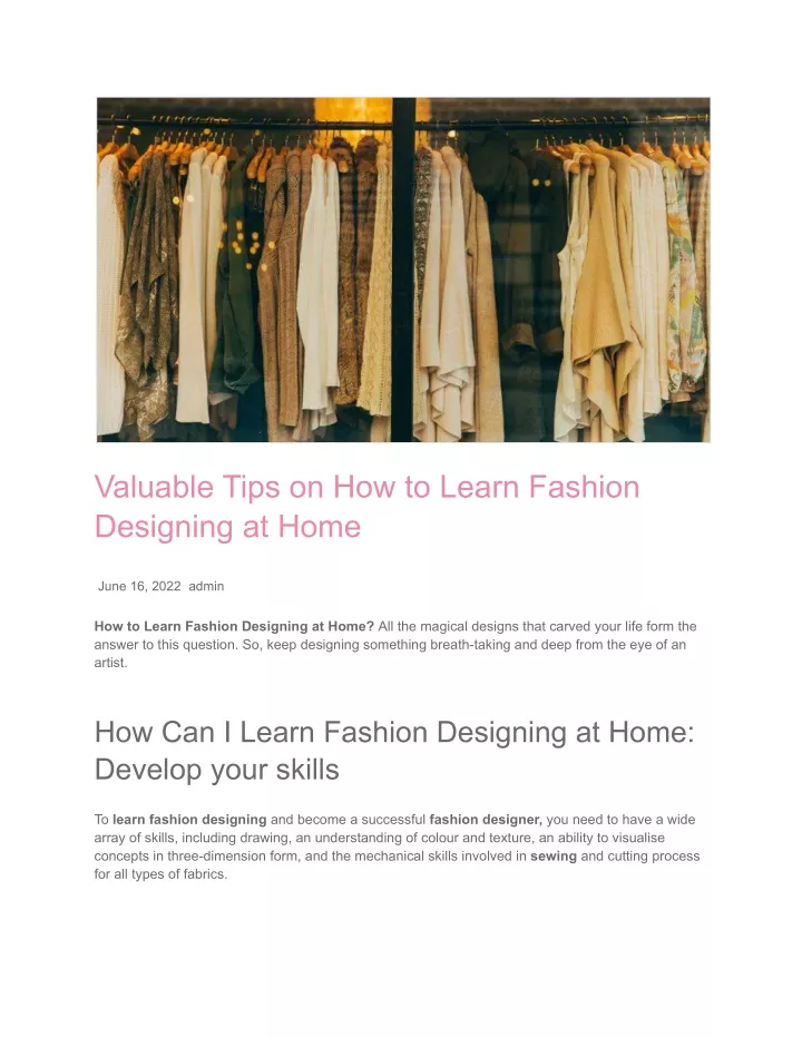 ppt-valuable-tips-on-how-to-learn-fashion-designing-at-home-1