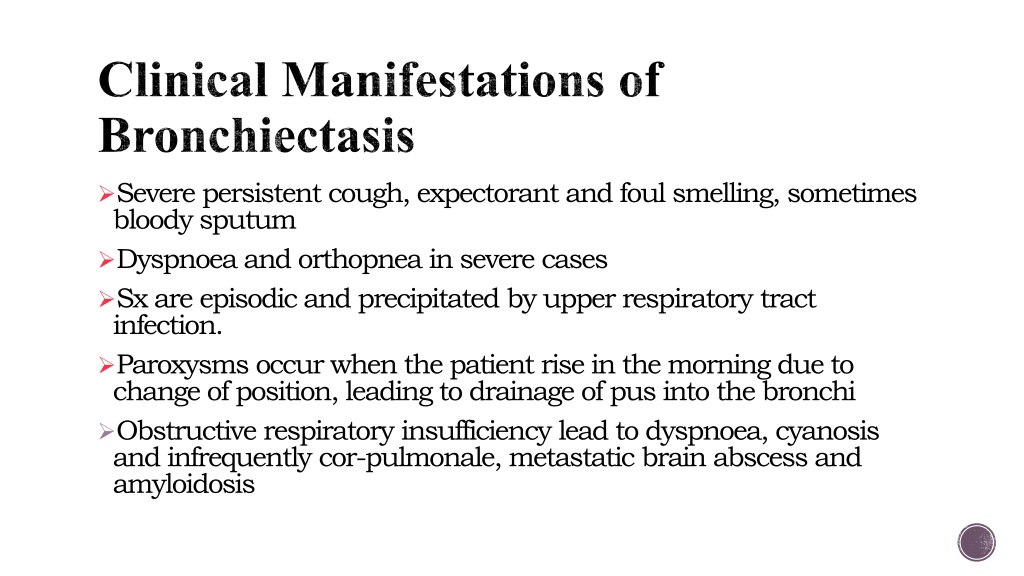 Ppt Bronchiectasis Powerpoint Presentation Free Download Id 11415116