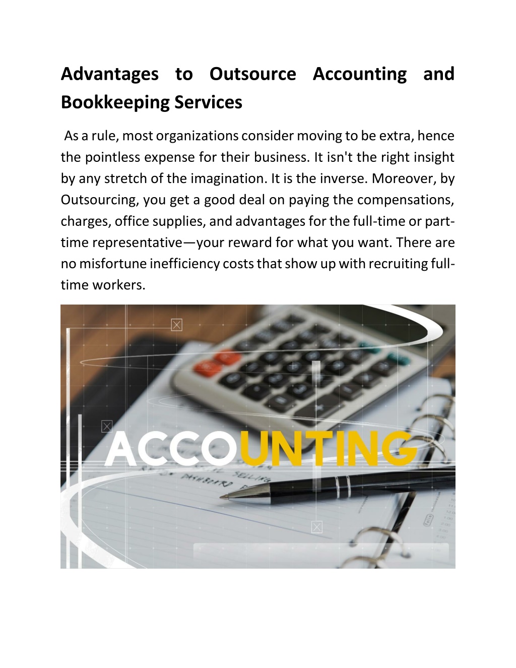 PPT - Hire Trusted Outsourcing Accounting And Bookkeeping To Get Rid Of ...