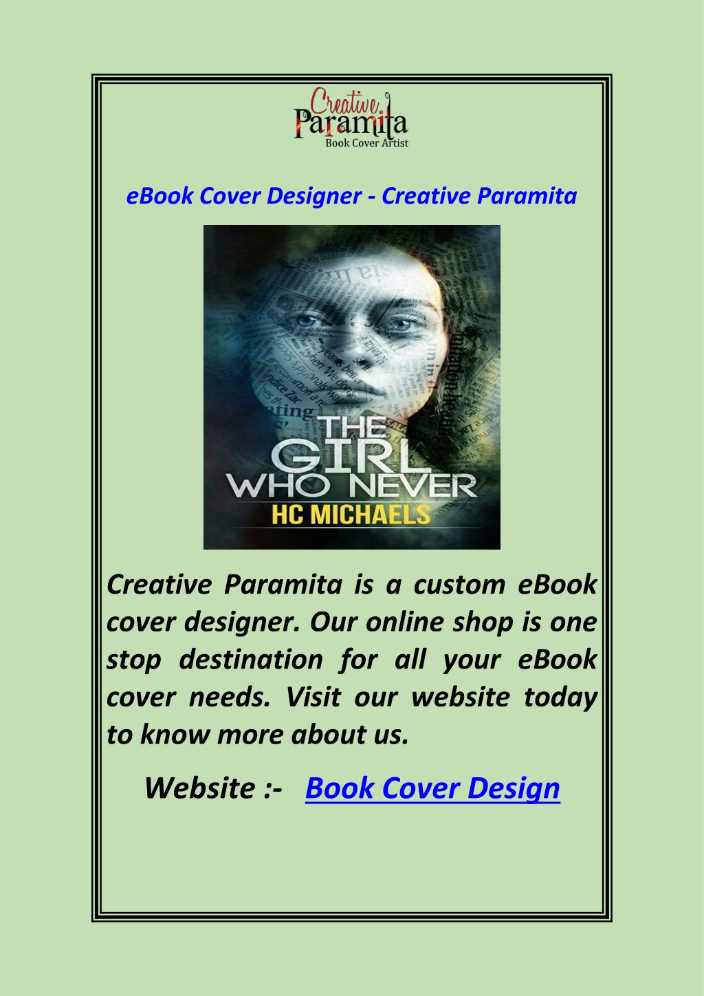 Book Cover Design - Design A Creative Book Cover Online