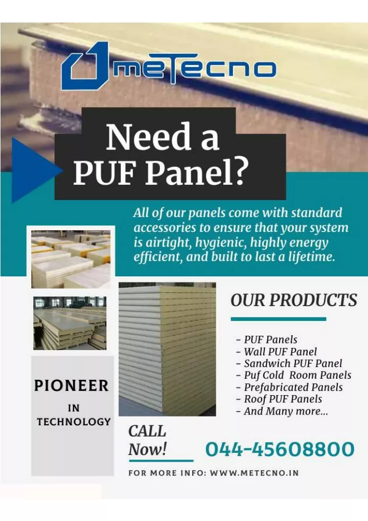PPT PUF panel manufacturers in India PowerPoint Presentation, free