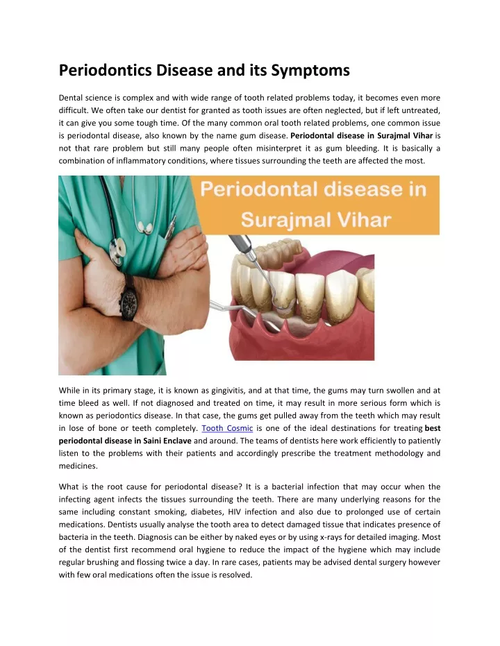 poster presentation topics in periodontics