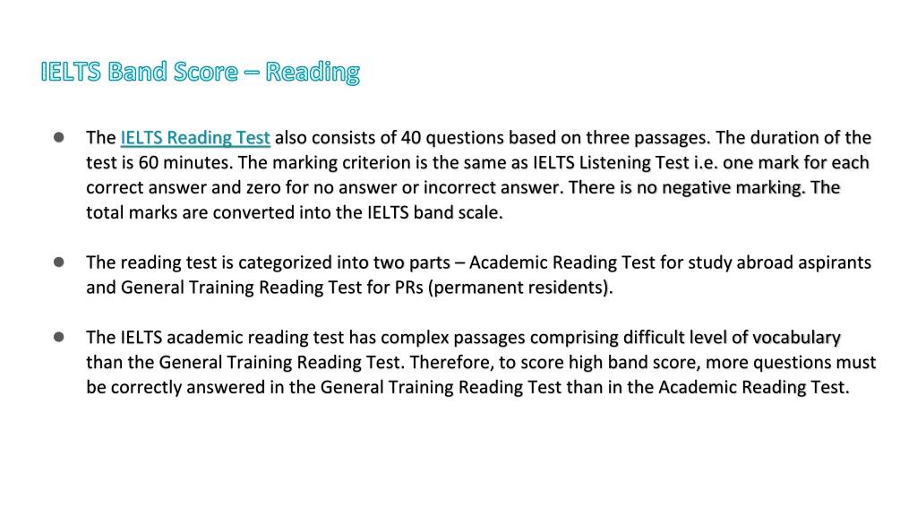 Ppt Ielts Band Scores Understand The Exam Scoring System Powerpoint