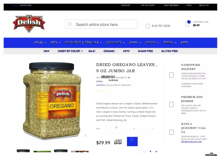 PPT Dried Oregano Leaves Its Delish PowerPoint Presentation, free