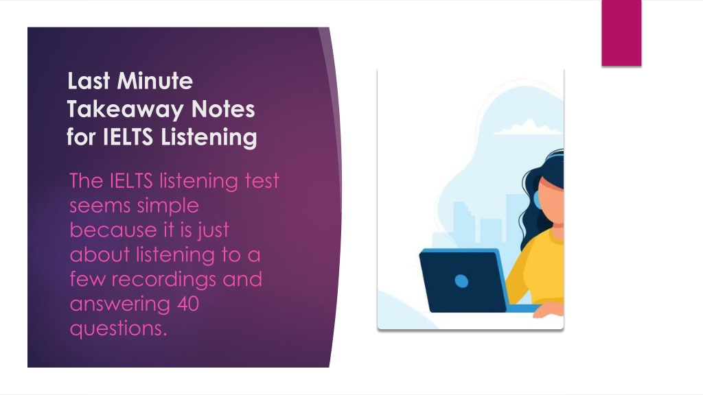 ielts listening the presentation will last 15 minutes