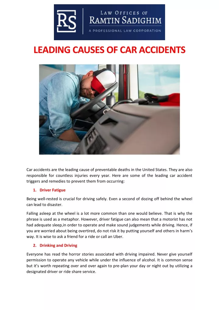 ppt-leading-causes-of-car-accidents-powerpoint-presentation-free