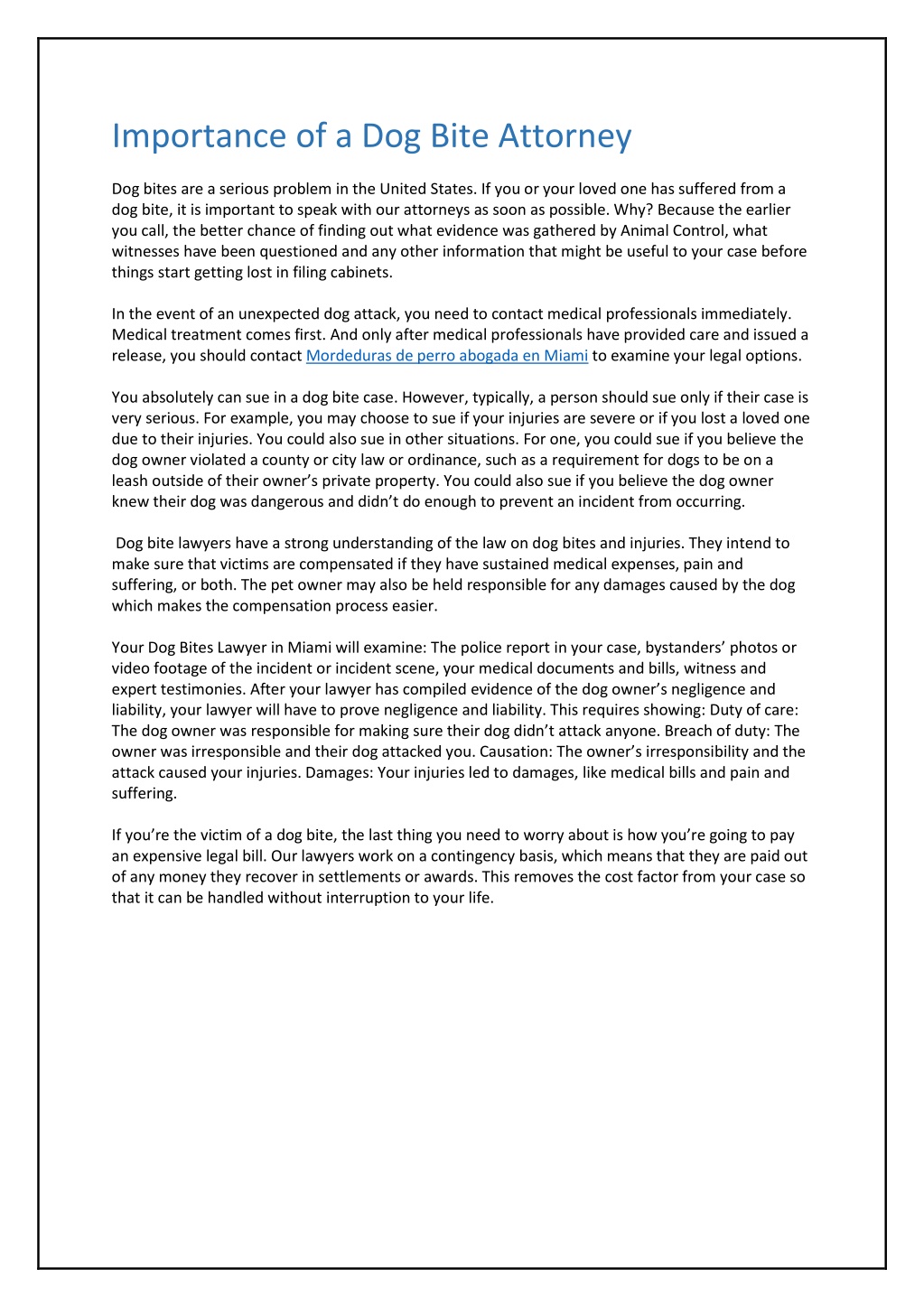 PPT - Importance of a Dog Bite Attorney PowerPoint Presentation, free 