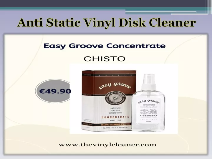 PPT Anti Static Vinyl Disk Cleaner PowerPoint Presentation, free
