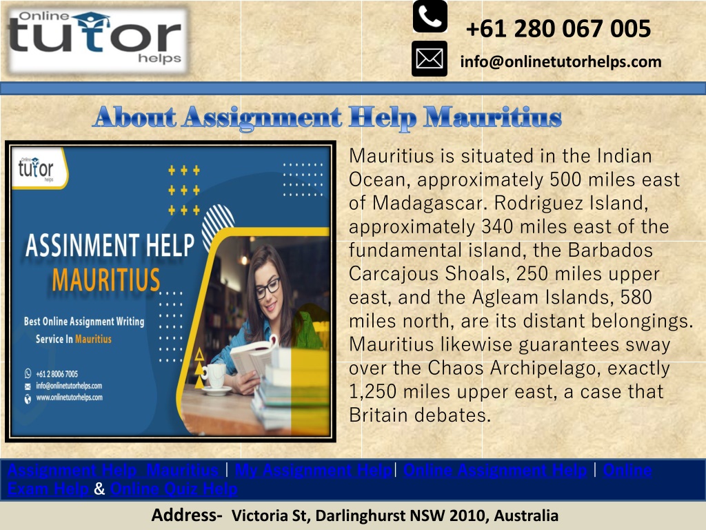 assignment help mauritius