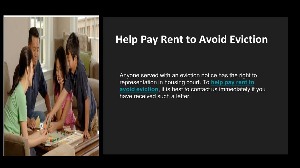 Ppt Help With A Rent Eviction Notice Powerpoint Presentation Free Download Id11423324 1049