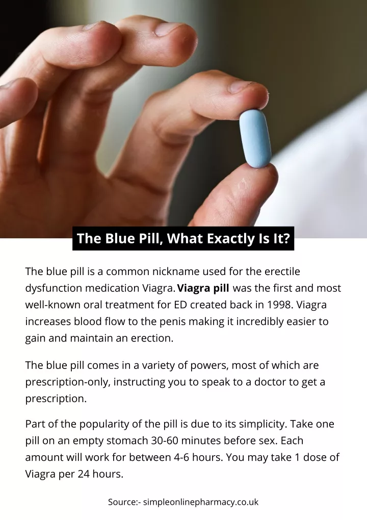 PPT The Blue Pill, What Exactly Is It? PowerPoint Presentation, free