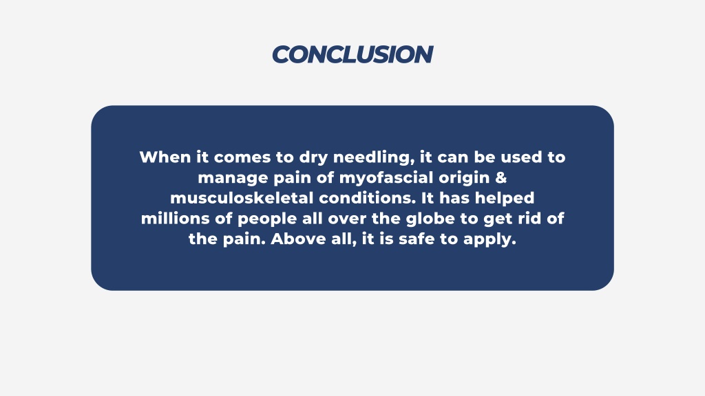 Ppt Dry Needling Therapy Reasons And Benefits Powerpoint Presentation Id 11424491