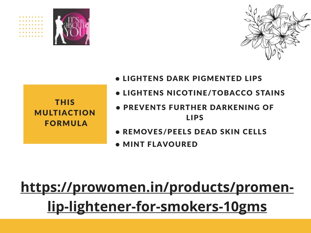 PPT Best Lip Lightener for Smokers in India PowerPoint Presentation