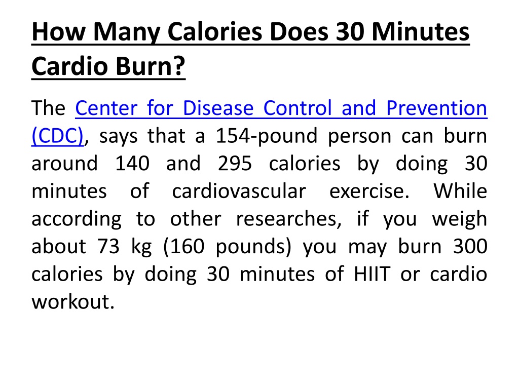 PPT 30 Minute Cardio Workout at Home PowerPoint Presentation, free